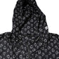 Dolce & Gabbana Black Heart Print Hooded Windbreaker Jacket