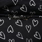 Dolce & Gabbana Black Heart Print Hooded Windbreaker Jacket