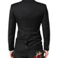 Dolce & Gabbana Black MARTINI Double Breasted Coat Blazer