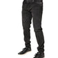 Dolce & Gabbana Gray Washed Cotton Skinny Denim Jeans