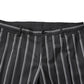 Dolce & Gabbana Black Striped SICILIA Formal 2 Piece Suit
