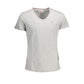Gray Cotton Men T-Shirt