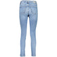 Calvin Klein Blue Cotton Women High Rise Skinny Jean