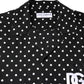 Dolce & Gabbana Black Polka Dot Short Sleeves Casual Shirt