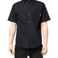 MSGM Black Printed Short Sleeves Collared Men Casual Shirt