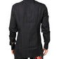 Dolce & Gabbana Black Floral Gold Cotton Dress Formal Shirt