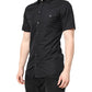 Dolce & Gabbana Black Short Sleeves Cotton GOLD Casual Shirt