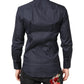 Dolce & Gabbana Dark Blue MARTINI Cotton Dress Formal Shirt