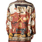 Dolce & Gabbana Multicolor Tailor Print Silk Casual Shirt