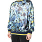 Dolce & Gabbana Multicolor Marble Print Men Pullover Sweater