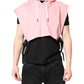 Dolce & Gabbana Pink Cotton Hooded Men Sportswear Vest Sweater