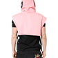 Dolce & Gabbana Pink Cotton Hooded Men Sportswear Vest Sweater