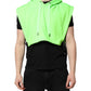 Dolce & Gabbana Green Polyester Hooded Sportswear Vest Sweater