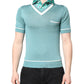 Dolce & Gabbana Green Printed Collared Short Sleeve T-shirt
