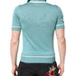 Dolce & Gabbana Green Printed Collared Short Sleeve T-shirt
