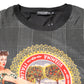 Dolce & Gabbana Black White Graphic Print Short Sleeve T-shirt
