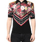 Dolce & Gabbana Black Floral Collared Short Sleeve T-shirt