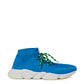Exquisite blaue Baumwoll-Sneaker für Herren