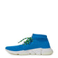 Exquisite blaue Baumwoll-Sneaker für Herren