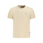 Beige Cotton Men T-Shirt