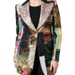 Dolce & Gabbana Multicolor Floral Patchwork Jacquard Jacket