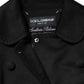 Dolce & Gabbana Black Wool Sartoria Italiano Blazer Jacket