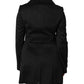 Dolce & Gabbana Black Wool Sartoria Italiano Blazer Jacket