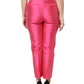 Dolce & Gabbana Pink Silk High Waist Tapered Pants