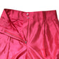 Dolce & Gabbana Pink Silk High Waist Tapered Pants