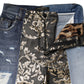 Dolce & Gabbana Multicolor Patchwork High Waist Denim Jeans