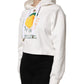 Dolce & Gabbana Ivory Cotton Printed Hooded Pullover Sweater