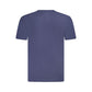 Blue Cotton Men T-Shirt