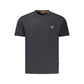 Black Cotton Men T-Shirt
