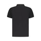 Black Cotton Men Polo Shirt