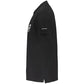Black Cotton Men Polo Shirt