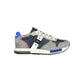 Gray Leather Men Sneaker