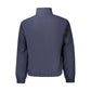 Blue Polyester Men Jacket