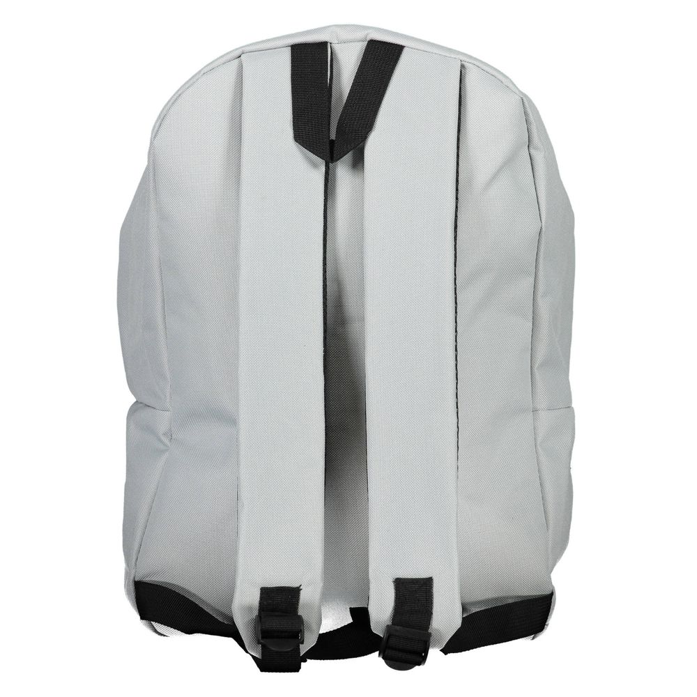 Gray Polyester Mens Backpack