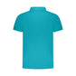 Light Blue Cotton Men Polo Shirt