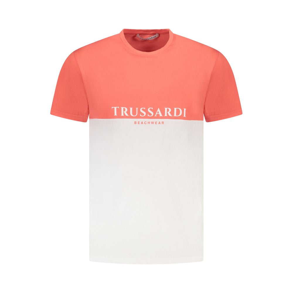 Pink Cotton Men T-Shirt