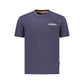 Blue Cotton Men T-Shirt
