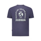 Blue Cotton Men T-Shirt
