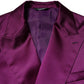 Dolce & Gabbana Purple Double Breasted Men Suit Coat Blazer
