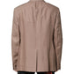 Dolce & Gabbana Beige TAORMINA Single Breasted Coat Blazer