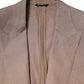 Dolce & Gabbana Beige TAORMINA Single Breasted Coat Blazer