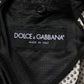 Dolce & Gabbana Black White Patterned Men Suit Coat Blazer