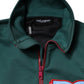 Dolce & Gabbana Multicolor Cotton Logo Full Zip Jacket