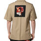 Dolce & Gabbana Brown Graphic Print Short Sleeves Shirt