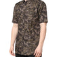 Dolce & Gabbana Multicolor Camouflage Button Down GOLD Shirt