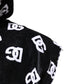Black DG Cotton Hooded Sleeveless Sweater